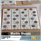 Black and White Polished Hexagon Marble Mosaic for Kitchen and Bathroom Wall Tiles