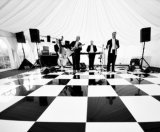 Outdoor Wooden Black and White Dance Floors Wedding Dancing Floor