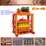 Qtj4-40 Concrete Interlocking Paving Brick Block Machine in China