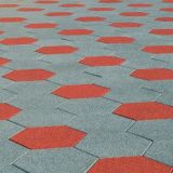 Hexagon Rubber Tile for Garden