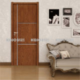 Eco-Friendly PVC Laminated Wood Plastic Composite Door with SGS Certificates (KM-05)