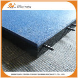 Safety Play Rubber Tiles Floor with Plastic Connectors