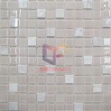 Pink Glass with Marble Mosaic Tile (CS245)