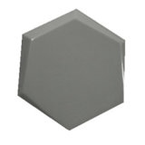 Irregular Building Material 150X173X87 Hexagonal Light Grey Color Porcelain Glossy Glazed Ceramic Wall Floor Tile for Coffee Shop (SM1715802)