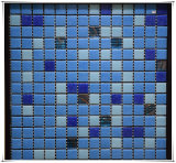 Chinese Supply High Quality Blue Glass Mosaic Tile Glass Mosaic Pattern for Swimming Pool
