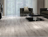 White Flooring Wood Grain AC3 F4 HDF Laminated Flooring Lf-039