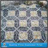 Discount Natural Polished Black/Yellow/White Pebble Stone Garden Mosaic