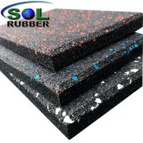 1m X 1m Wear-Resistant Recycled EPDM Gym Rubber Flooring Tile