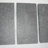 China Flooring Tiles Flamed Black G684 Granite