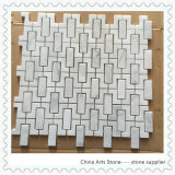 China Bianco Carrara Marble Mosaic for Wall Tile