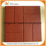 100% Recyclable Colorful Rubber Flooring Brick Tiles for Garden
