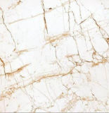 Building Material 60X60 White Marble Design Glossy Glazed Porcelain Floor Tile