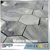Volakas Carrara White Marble Hexagon Shape Mosaic