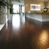 Strand Woven Bamboo Flooring Brown Color Handscraped