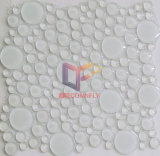 Round Super White Smoothed Crystal Mosaic Tile (CFC252)
