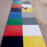 Quick Modular Ribbed-Loc Portable Ribbed Interlocking Plastic Floor Tiles, Garage Floor /PP Plastic Garage Flooring