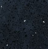Black Galaxy Color Quartz Stone Slab for Countertop