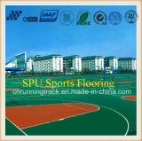 Shock Absorption Silicon PU Sports Flooring Approved by Iaaf