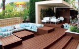 100% Recycle Green Material Garden Use WPC Decking Flooring