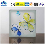 Jinghua High Quality Artistic P-031 Painting Glass Block/Brick