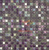 15*15mm Purple Glass Mix Stone Crystal Mosaic (CS087)