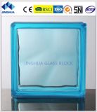 High Quality Jinghua Cloudy Sapphire Color 190X190X80mm Glass Brick/Block