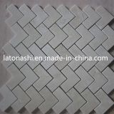 Cheap Marble Stone Mosaic Pattern, Herringbone Mosaic Floor / Wall Tile