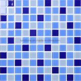 Blue Swimming Pool Glass Crystal Mosaic Tile