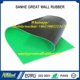 Green Black Composite Ribbed Anti-Static Flooring Rubber Matting