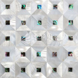 Freshwater Shell Nature White Color and Abalone Shell Mosaic Tile