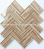 Wholesale Printing Wood Look Glass Mosaic Tiles