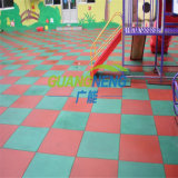 Outdoor Rubber Flooring/Square Gym Rubber Tiles, Interlocking Sports Anti-Slip Rubbe Flooring