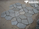 Mesh Grey Slate Mosaic Tiles for Wall/Flooring (mm072)