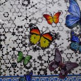 Glass Mosaic Rhombus Blue Wall Tile