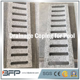 Swimming Pool Stone Granite Pool Coping Drainage Tiles Non Slip Decking
