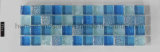 Cheap Price Blue Square Swimming Pool Dots Glass Mosaic Tile