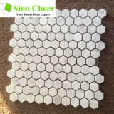Building Material Mixed Color Hexagonal Natural Stone Marble Mosaic for Floor Tile.