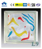 Jinghua High Quality Artistic L-9 Painting Glass Block/Brick