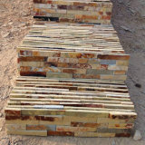 Yellow Rusty Natural Slate Decorative Stone Wall Cladding