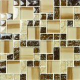 Export Quality Floor and Wall Tile Crystal Glass Mosaic Ceramic