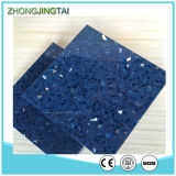 Blue Sparkle / Black / Pure White Mirror Quartz Stone for Countertop