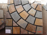 Mesh Rusty Grey Flagstone Mosaic Tiles for Wall (mm088)