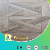 Commercial 8.3mm Woodgrain Texture Teak Waxed Edged Laminated Flooring