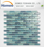 Wholesale Top Quality Blue Strip Glazed Glass Mosaic Tile