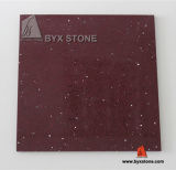 Purple Red Crystal Artificial Stone Quartz for Tile and Countertops