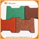 Ce Approved Bone Shape Rubber Tiles for Horse Stall