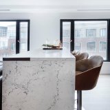White Marble Quarts Stone Kitchen Top