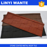 Flate Type Stone Coated Aluminum Metal Shingle Roof Tile