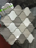 White Wood Lantern Marble Mosaic Decorative Wall Tiles Cheap Price