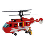 14898213-440PCS City Fire Helicopter Building Blocks Firefighter Baby Toys for Children Building Bricks